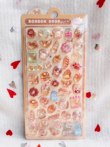 3D Crystal Stickers Bonbon Drop Bonbonland Bebe Bakery Kawaii Toys